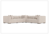 Bernhardt Bliss Fabric Power Motion Sectional With Accent Pillows