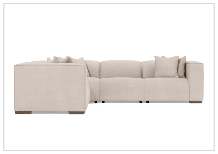 Bernhardt Bliss Fabric Power Motion Sectional With Accent Pillows