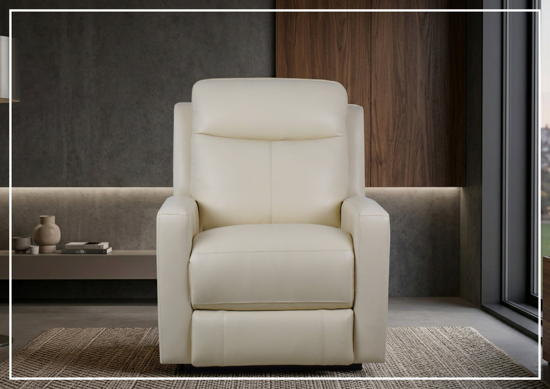 Klaussner Brento Leather Match Power Reclining Chair With USB Charging