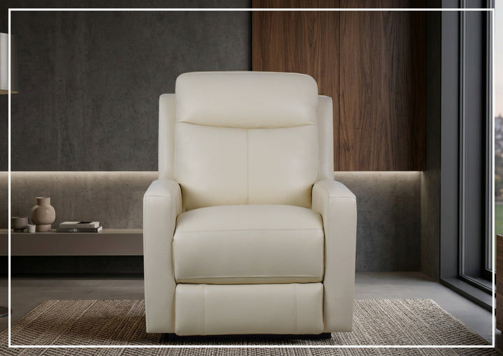 Klaussner Brento Leather Match Power Reclining Chair With USB Charging