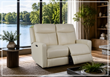 Klaussner Brento Leather Match Power Reclining Loveseat With USB Charging