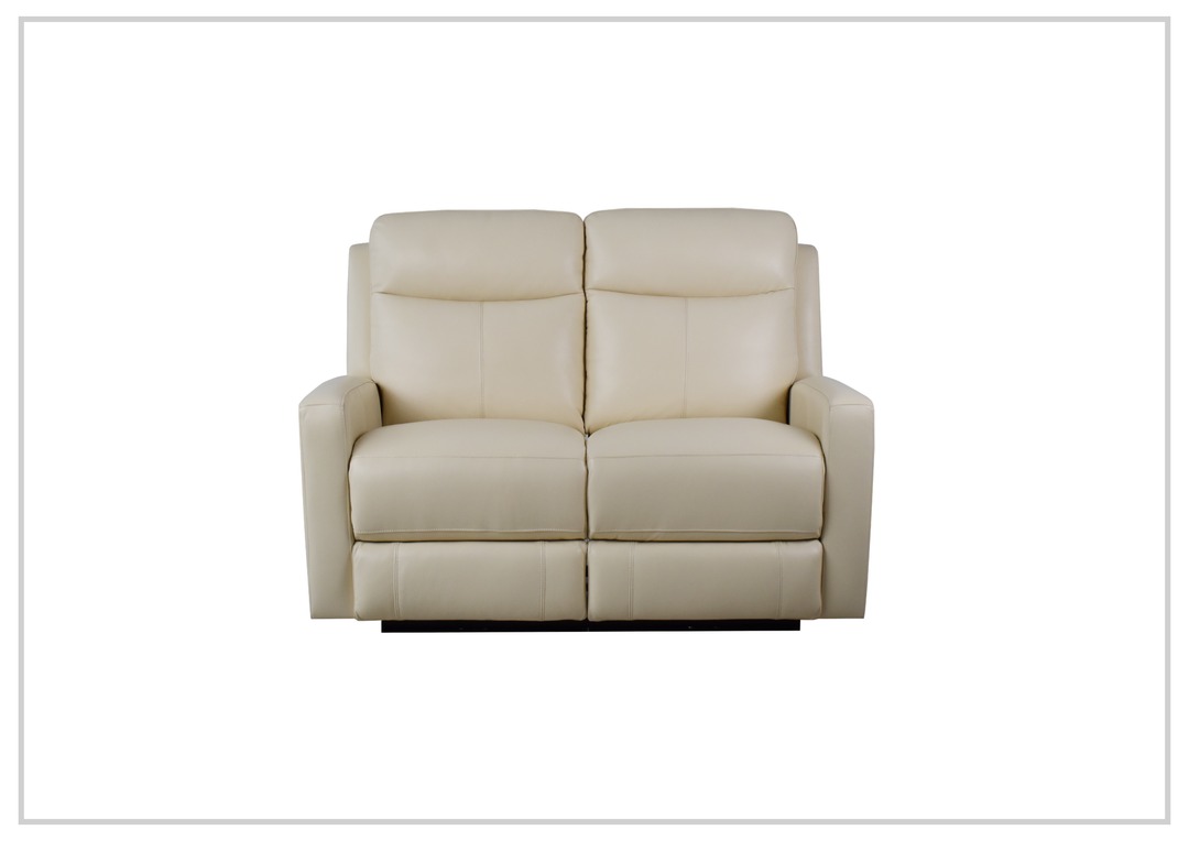 Klaussner Brento Leather Match Power Reclining Loveseat With USB Charging