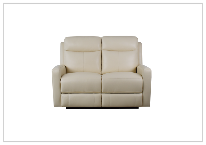 Klaussner Brento Leather Match Power Reclining Loveseat With USB Charging