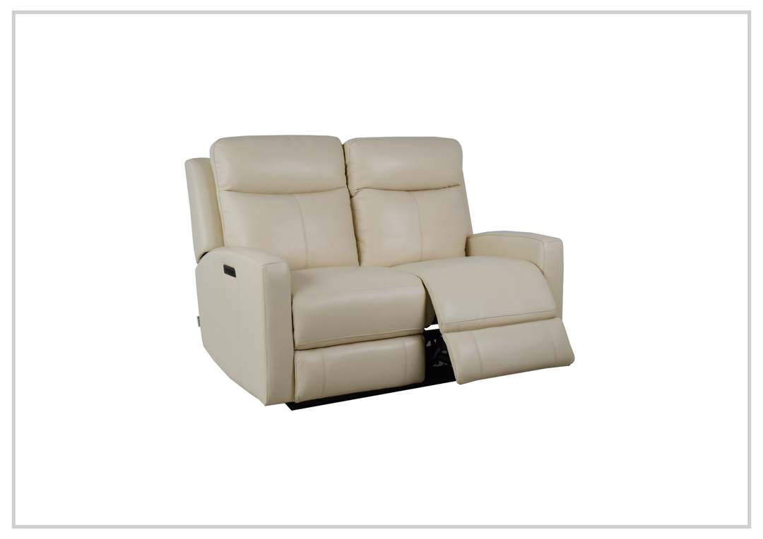 Klaussner Brento Leather Match Power Reclining Loveseat With USB Charging
