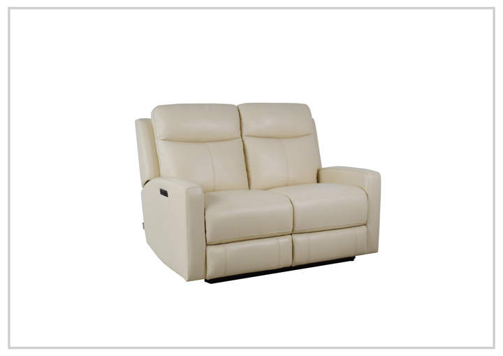Klaussner Brento Leather Match Power Reclining Loveseat With USB Charging