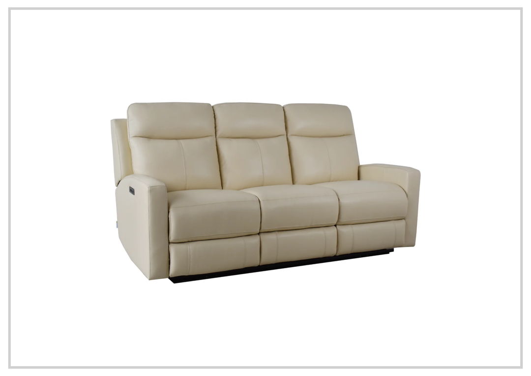 Klaussner Brento Leather Match Power Reclining Sofa With USB Charging