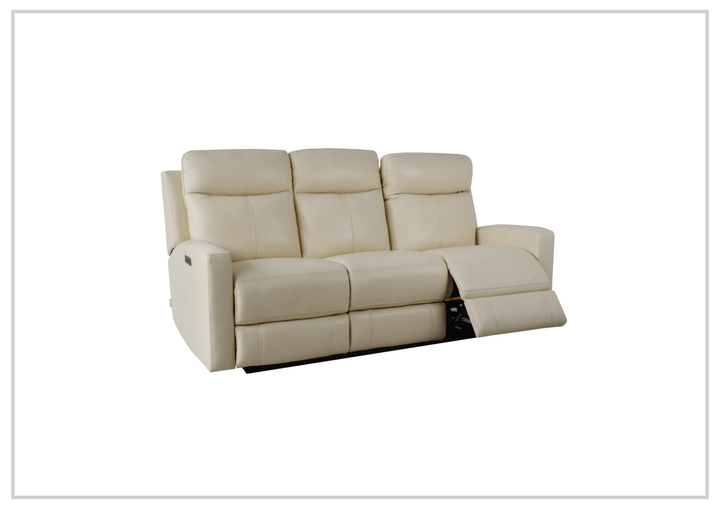 Klaussner Brento Leather Match Power Reclining Sofa With USB Charging