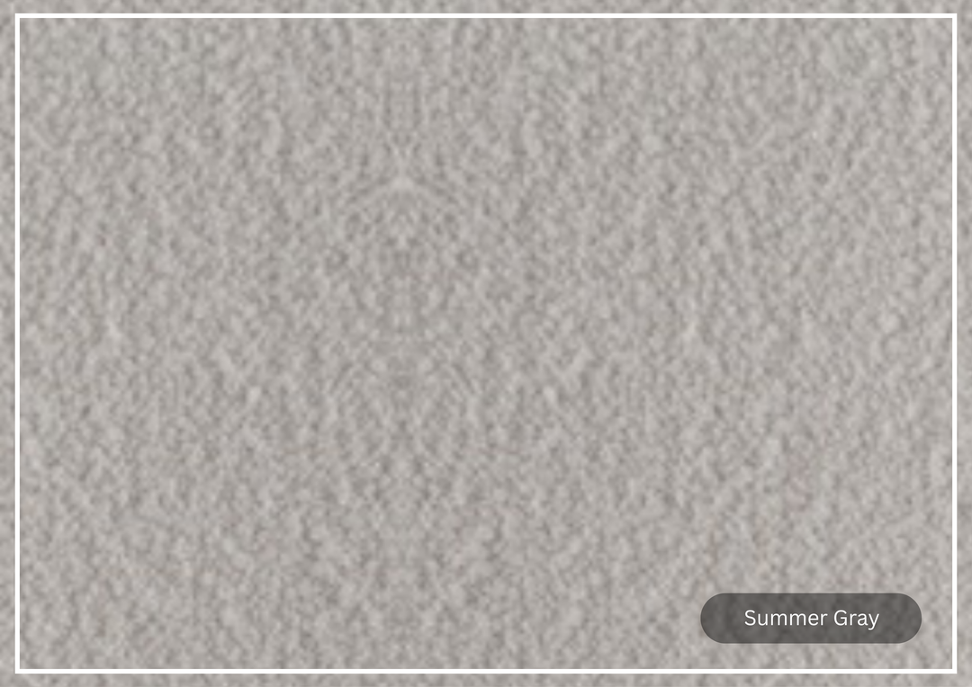 Klaussner Brivelle Gray Fabric Chair with Leather Wrapped Metal Arms