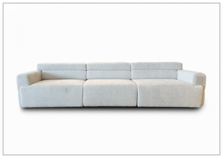 Gio Italia Bugatti Electric Power Lounge Sectional Sleeper Sofa With Remote