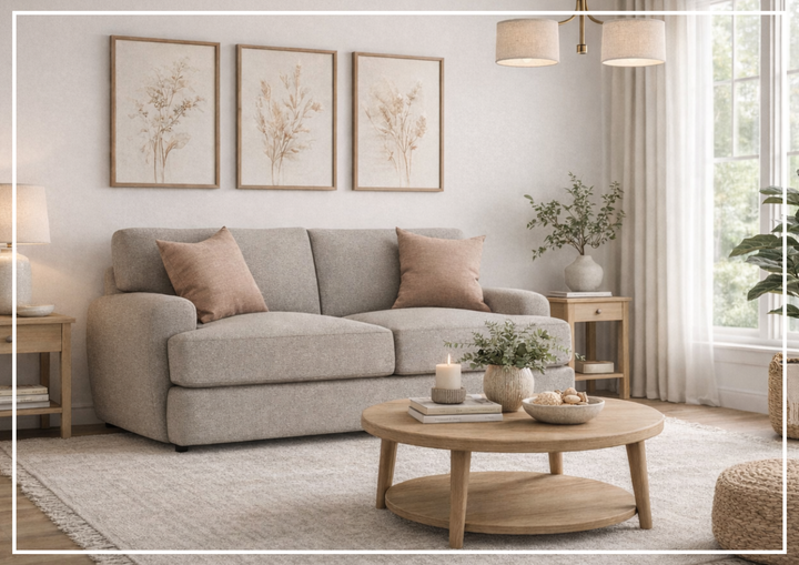 Bernhardt Cameron Fabric Loveseat With Oversized Roll Arms - SOFABED