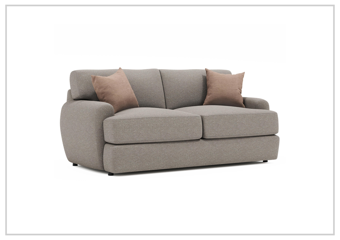Bernhardt Cameron Fabric Loveseat With Oversized Roll Arms