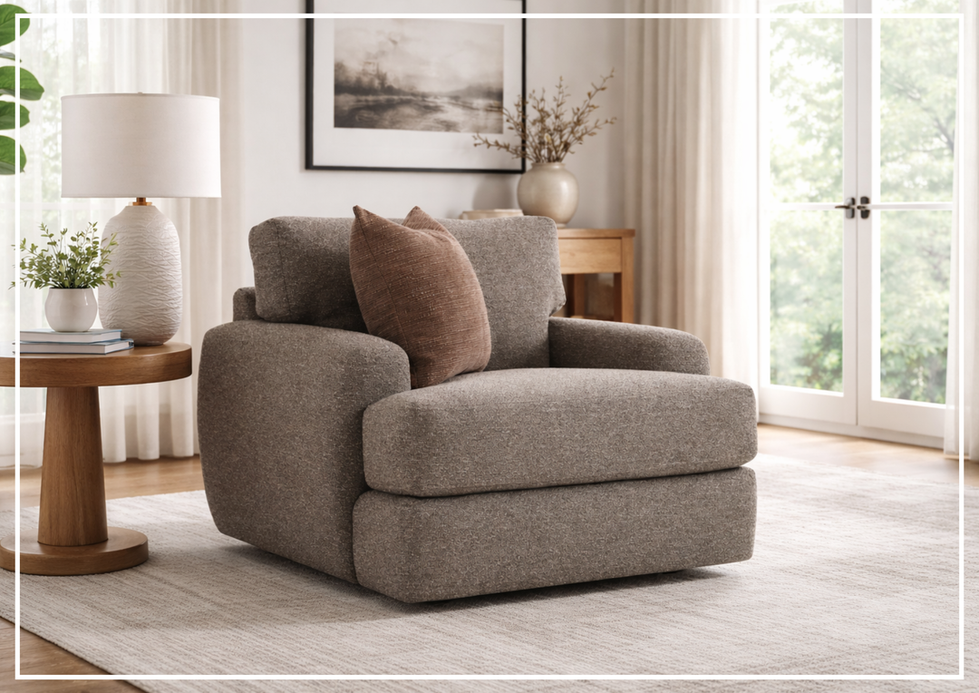 Bernhardt Cameron Fabric Swivel Accent Chair - SOFABED