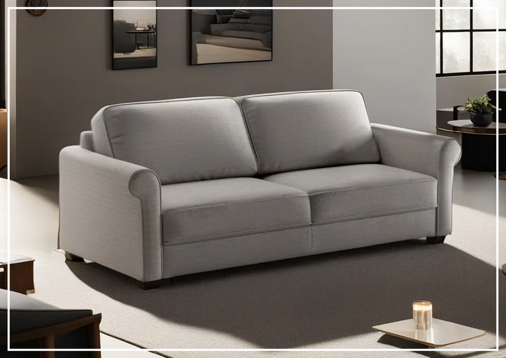 Charleston Fabric Sleeper Sofa in Gray Goose Color