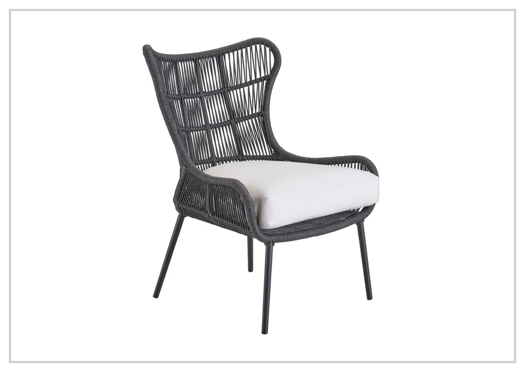 Universal Furniture Hatteras Fabric Lounge Chair with Charcoal Aluminum Frame-Sofabed