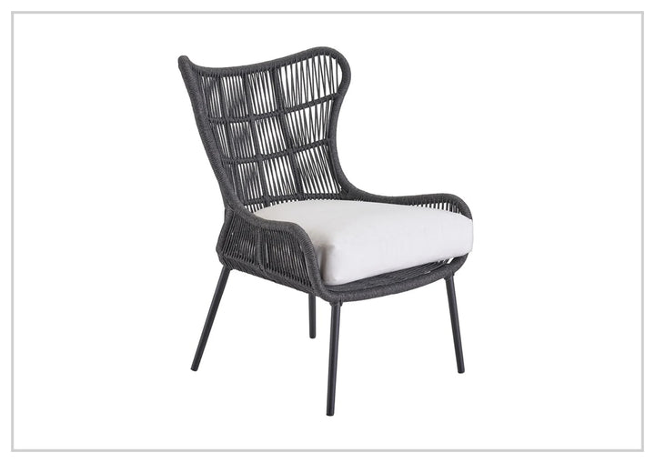 Universal Furniture Hatteras Fabric Lounge Chair with Charcoal Aluminum Frame-Sofabed