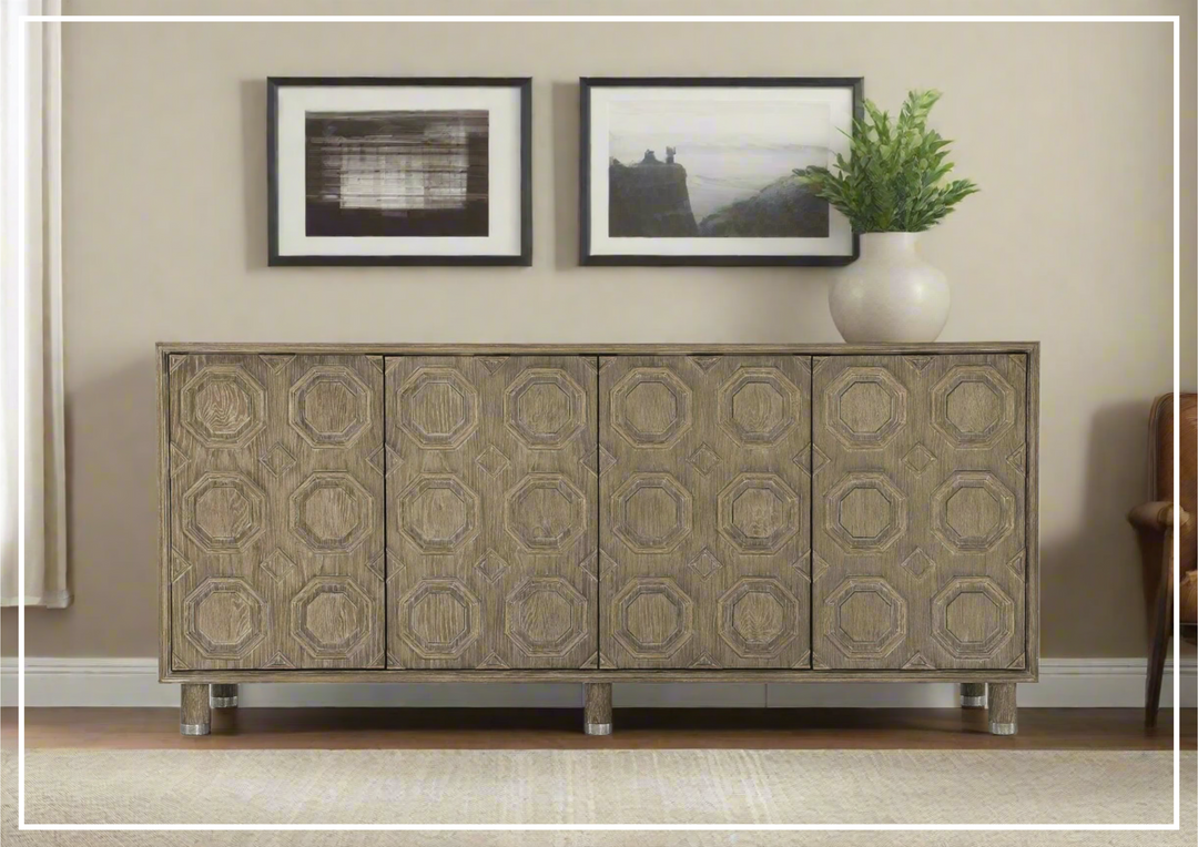 Bernhardt Alhambra 2-Drawers Solid Wood Entertainment Credenza