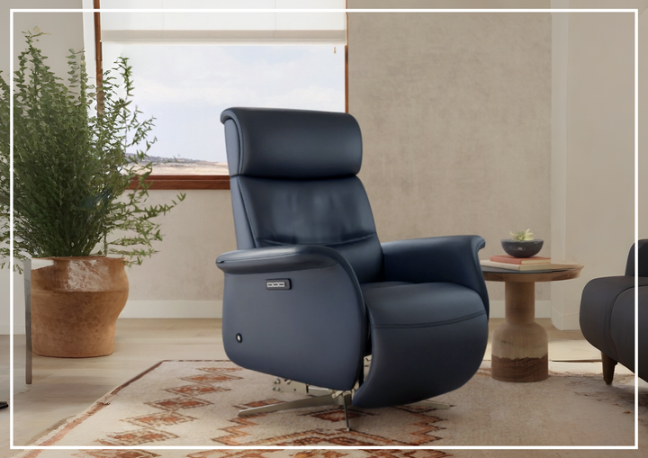 Fjords Cosmo Leather Zero Gravity Recliner Chair with Triple Motor-Sofabed