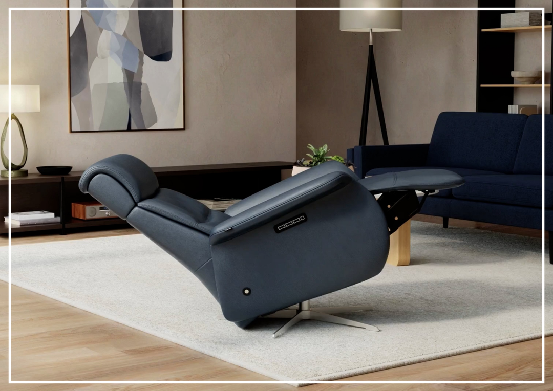 Fjords Cosmo Leather Zero Gravity Recliner Chair with Triple Motor-Sofabed