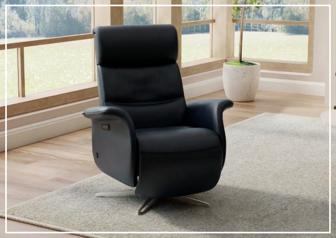 Fjords Cosmo Leather Zero Gravity Recliner Chair with Triple Motor-Sofabed