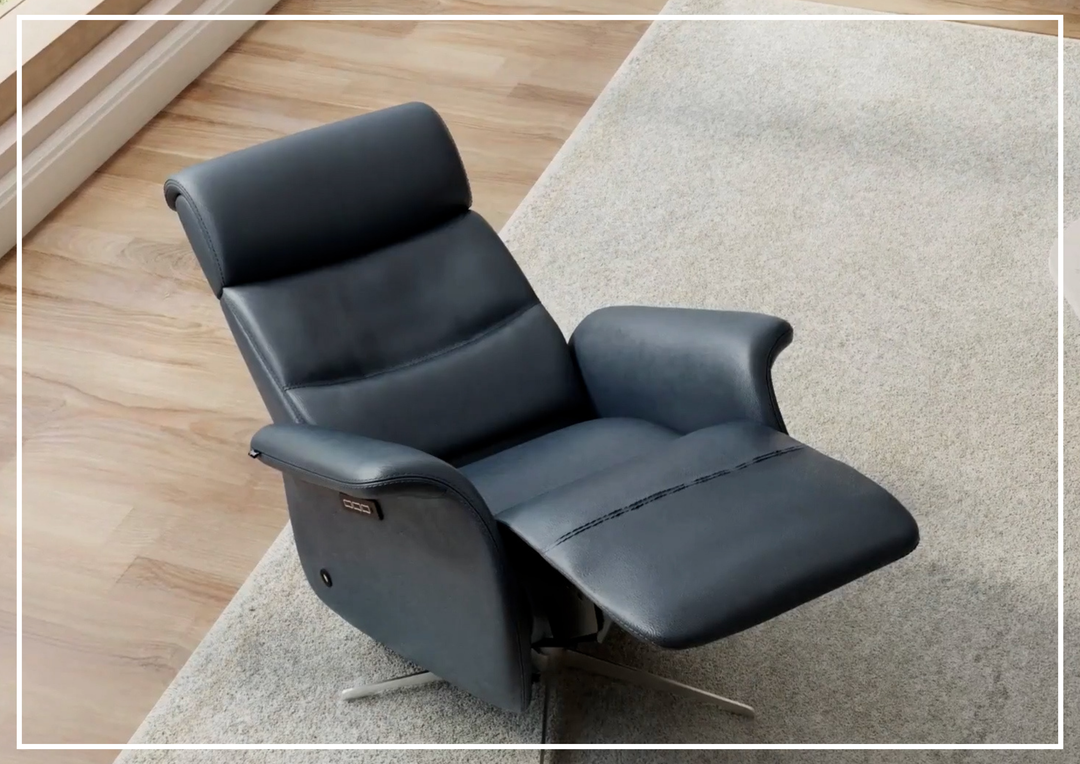 Fjords Cosmo Leather Zero Gravity Recliner Chair with Triple Motor-Sofabed