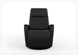Fjords Crown Leather Swivel Glide Recliner Chair with Swing Base-Sofabed