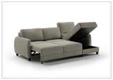 Luonto Delta 3-Seater Fabric Full XL Sectional Sofa Sleeper With Reversible Chaise