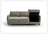 Luonto Delta 3-Seater Fabric Full XL Sectional Sofa Sleeper With Reversible Chaise