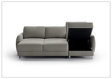 Luonto Delta 3-Seater Fabric Full XL Sectional Sofa Sleeper With Reversible Chaise