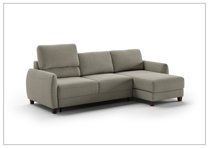 Delta 3-Seater Full XL Sectional Sofa Sleeper With Reversible Chaise