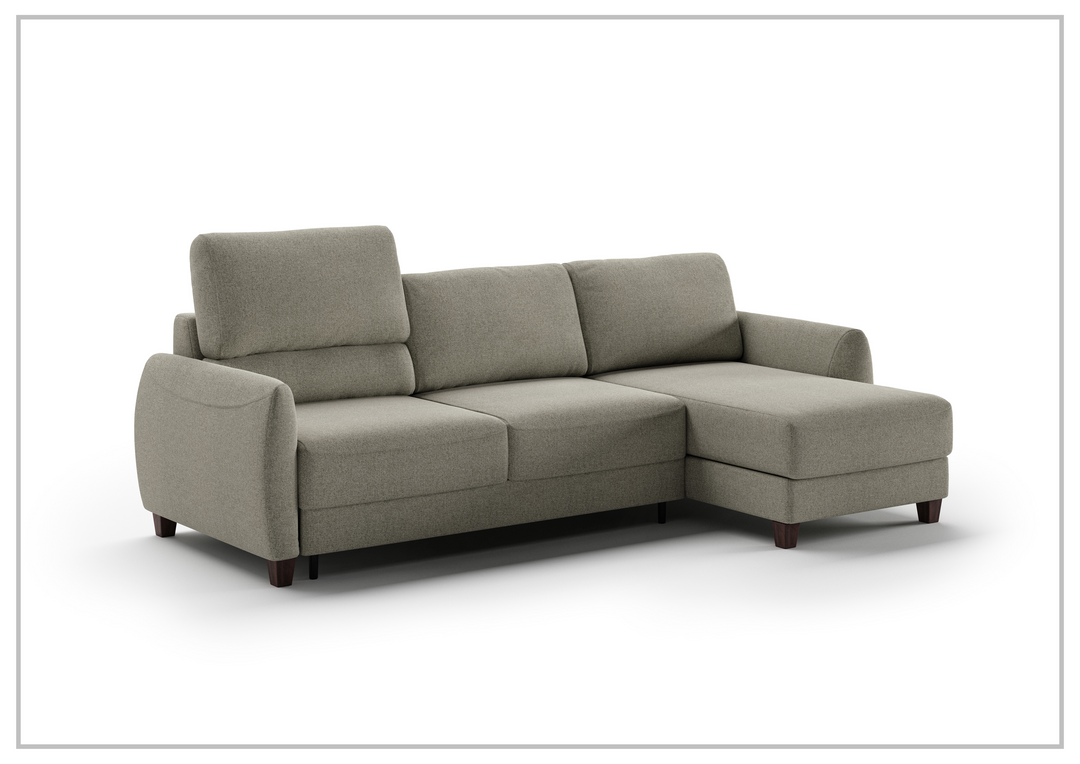 Luonto Delta 3-Seater Fabric Full XL Sectional Sofa Sleeper With Reversible Chaise