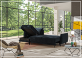 Dolphin Sectional Sofa Sleeper With Reversible Chaise and Storage