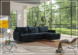 Dolphin Sectional Sofa Sleeper With Reversible Chaise and Storage