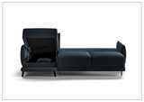 Dolphin Full XL Sofa Sleeper with High Black Legs