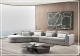 Gio Italia Divanoir Modular Sectional Sofa With Chaise