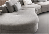 Gio Italia Divanoir Modular Sectional Sofa With Chaise