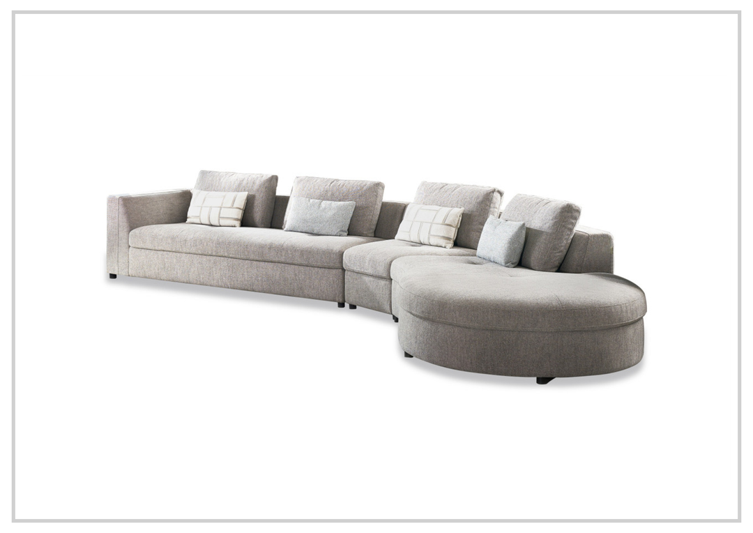 Gio Italia Divanoir Modular Sectional Sofa With Chaise