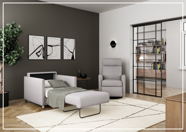 Luonto Elfin Fabric Sleeper Sofa with Nest Mechanism