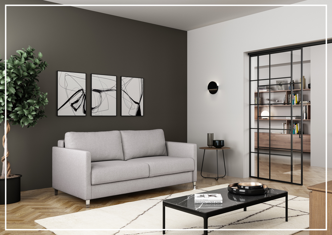 Luonto Elfin Fabric Sleeper Sofa with Nest Mechanism-SOFABED