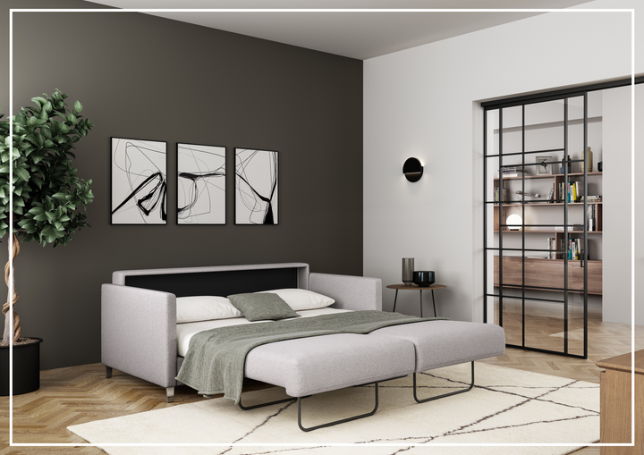 Luonto Elfin Fabric Sleeper Sofa with Nest Mechanism-SOFABED