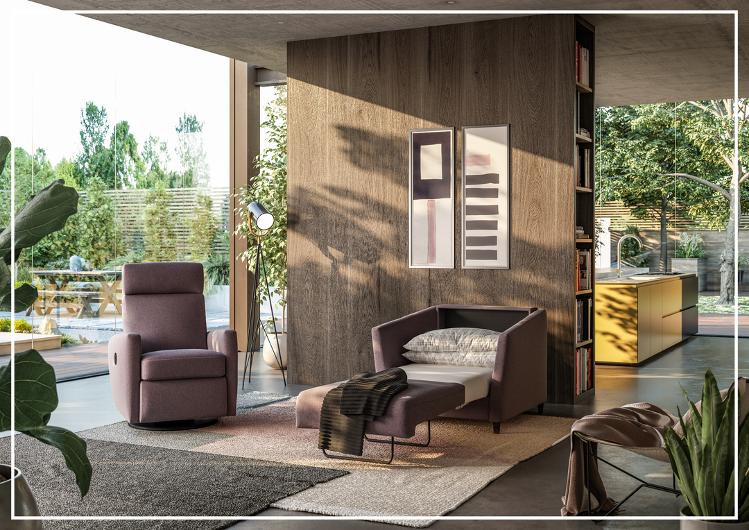 Luonto Erika Fabric Sofa Sleeper With Nest Mechanism