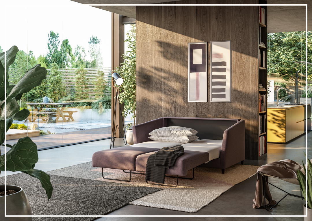 Luonto Erika Fabric Sofa Sleeper With Nest Mechanism