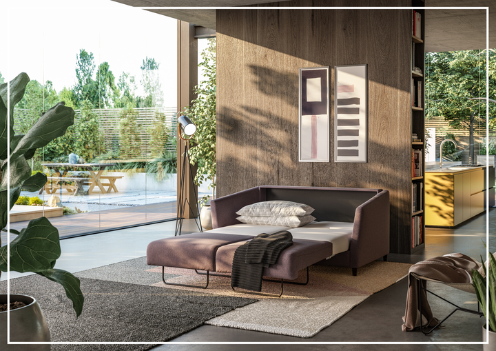 Luonto Erika Fabric Sofa Sleeper With Nest Mechanism