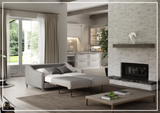 Luonto Ethos Fabric Full XL Sleeper Sofa in Two Gray Color Options-SOFABED