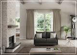 Luonto Ethos Fabric Full XL Sleeper Sofa in Two Gray Color Options-SOFABED