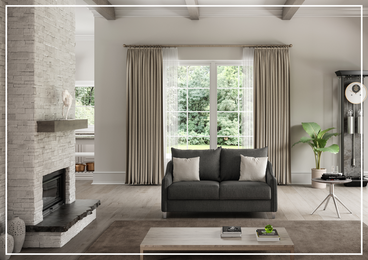 Luonto Ethos Fabric Full XL Sleeper Sofa in Two Gray Color Options-SOFABED