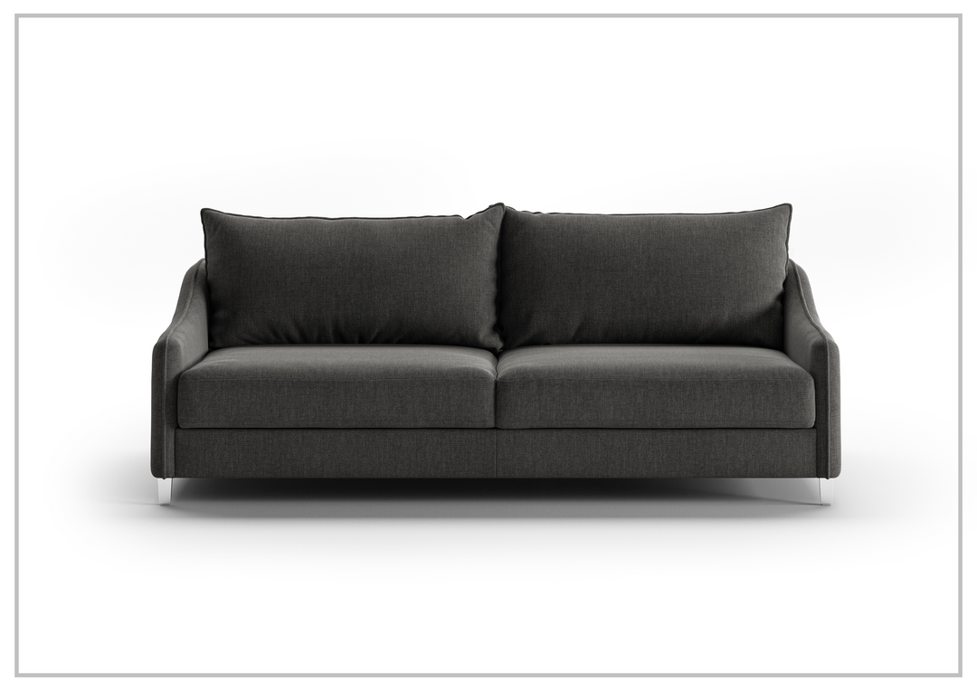 Luonto Ethos Fabric King Sleeper Sofa With Wood or Chrome Legs
