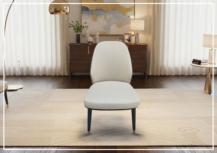 Klaussner Eclisse Dining Chair in Beige-SOFABED