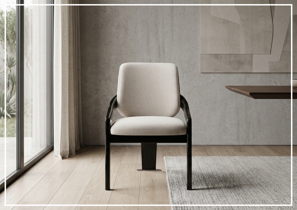 Klaussner Elan Oriana Fabric Chair In White - SOFABED