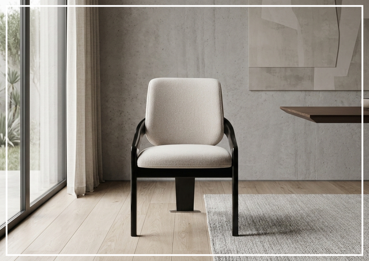 Klaussner Elan Oriana Fabric Chair In White - SOFABED