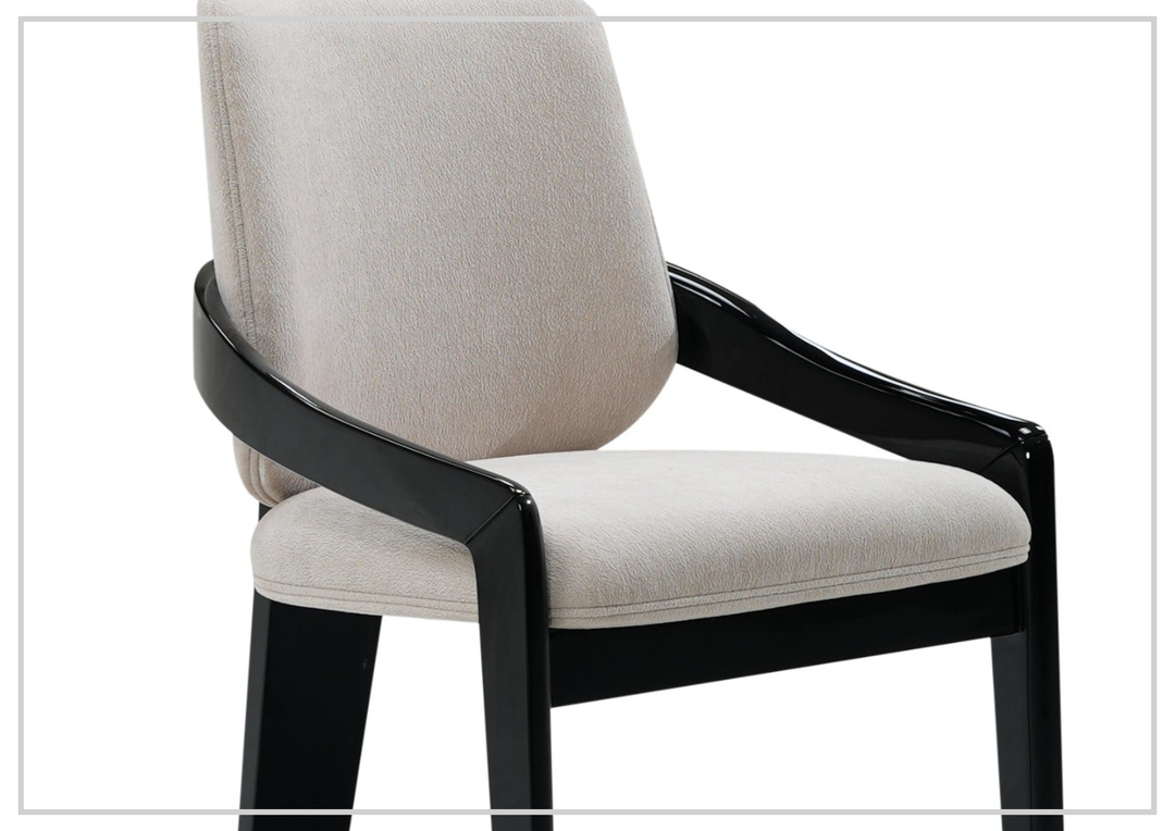 Klaussner Elan Oriana Fabric Chair In White - SOFABED